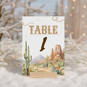Western Table Number Sign