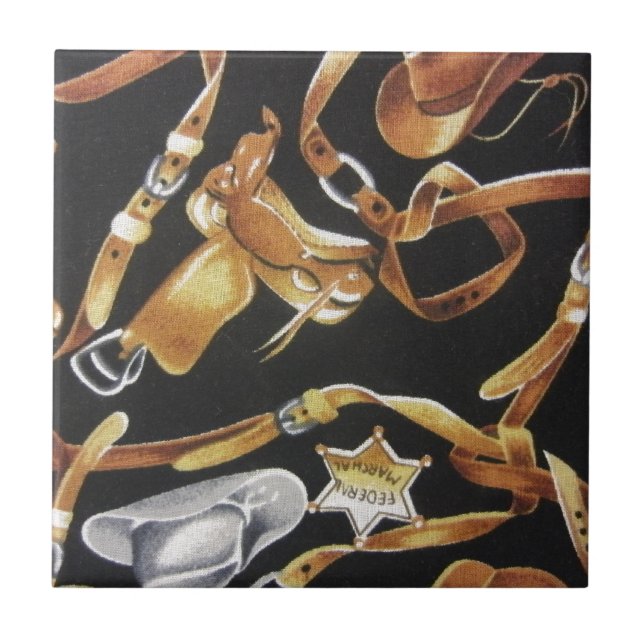 Western Tack Ceramic Tile (Front)