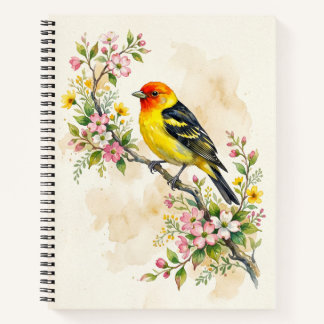 Western Tanager Bird Notebook