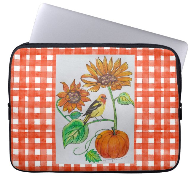 Western Tanager Laptop Cover (Front)