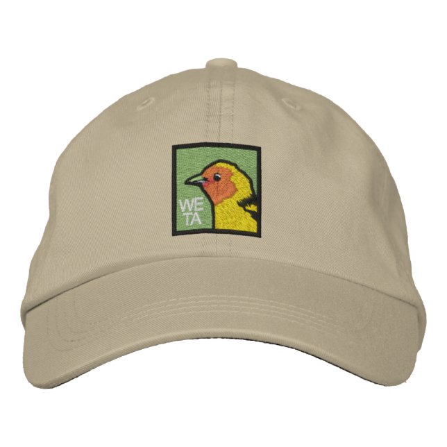 Western Tanager (non-distressed) Embroidered Hat (Front)