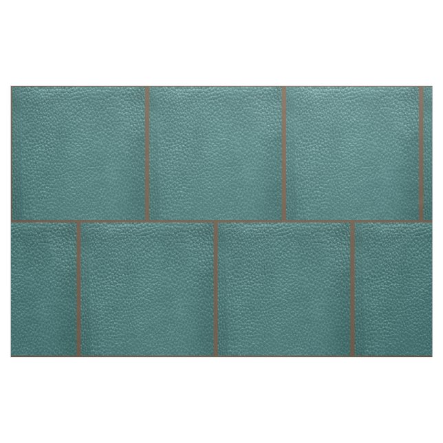 Western Teal  Faux Leather Fabric 9" For Cross (Fat Quarter)
