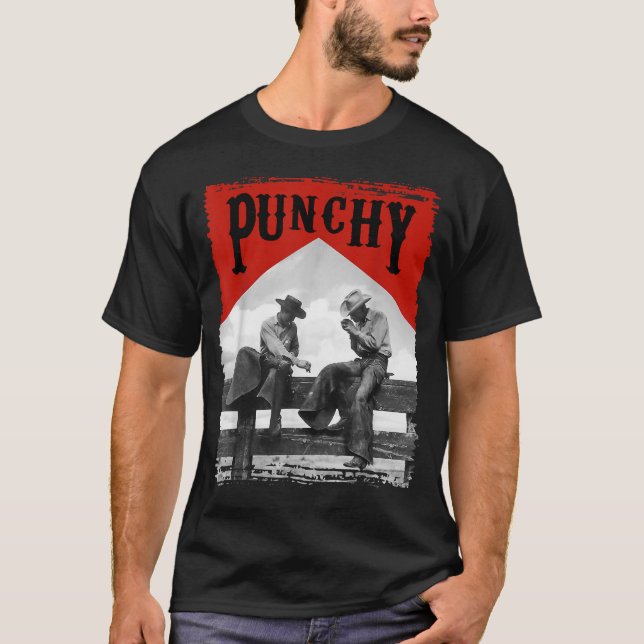Western Teas Cowgirl Horse Girl Rodeo Punchy Cowbo T-Shirt (Front)