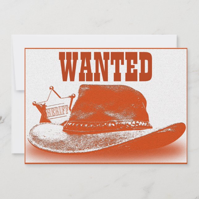 Western Theme Party Invitation (Front)