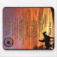 Western Theme Teacher Appreciation Poem Mousepad