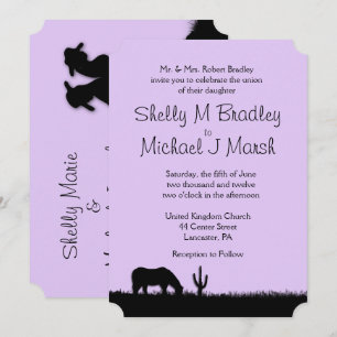 Western Theme Wedding Invitation