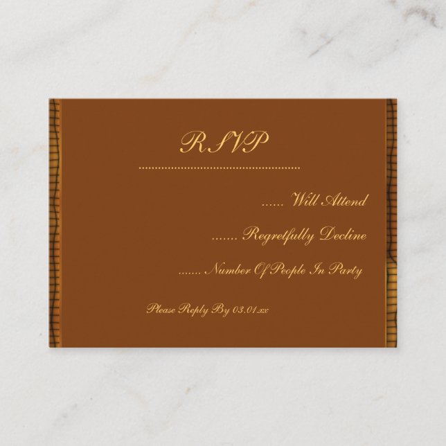 Western Theme with Boot & Hat Enclosure Card (Front)