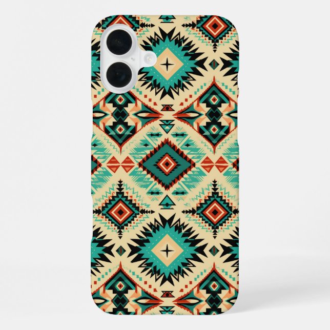 Western tiled pattern lovers  iPhone case (Back)