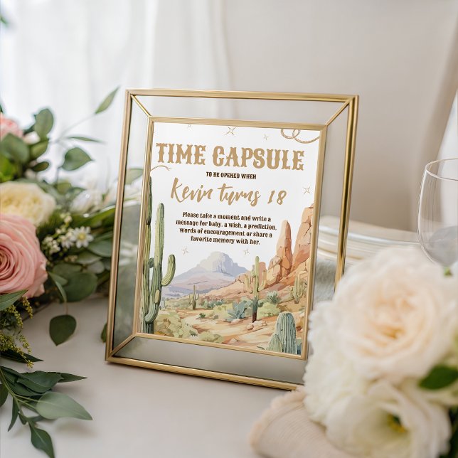 Western Time Capsule Birthday Sign (Creator Uploaded)
