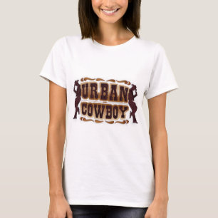 Western tooled leather Urban Cowboy T-Shirt