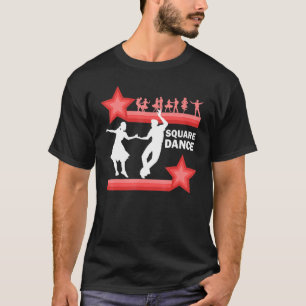 Western Traditional Square Dance Retro Dancing T-Shirt