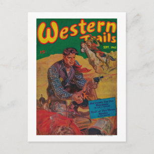 Western Trails Magazine Cover 2 Postcard