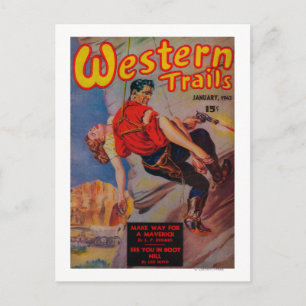 Western Trails Magazine Cover 3 Postcard