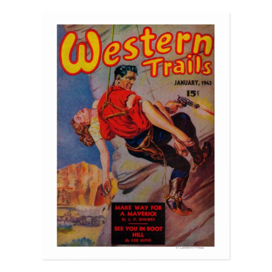 Western Trails Magazine Cover 3 Postcard