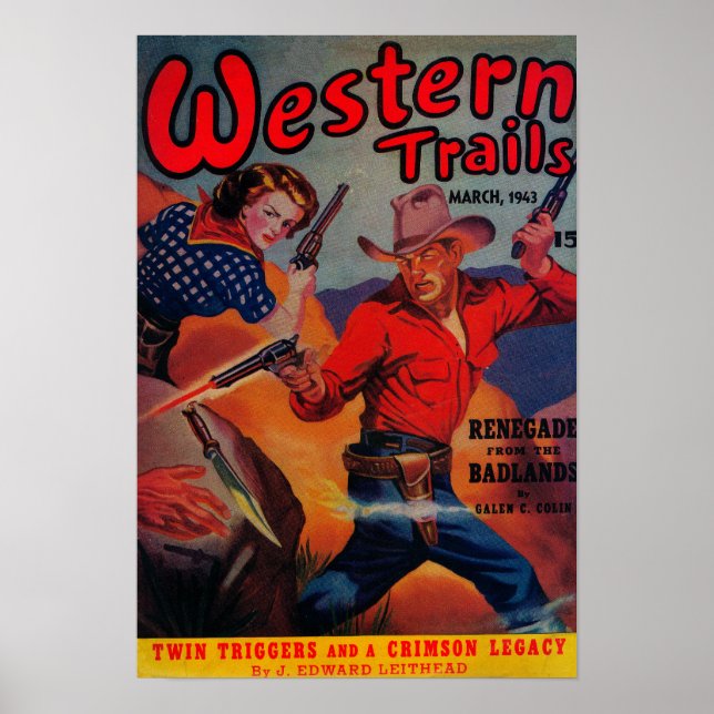 Western Trails Magazine Cover Poster (Front)