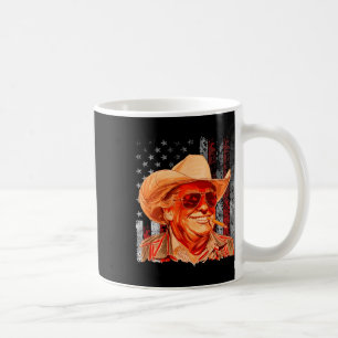 Western Trump Cowboy American Vintage Trump Usa Fl Coffee Mug