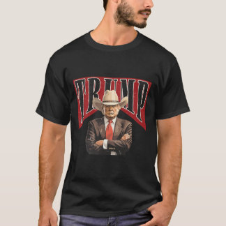 Western Trump Cowboy Tee Take America Back Trump D