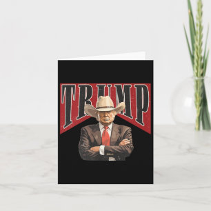 Western Trump Cowboy Tee Take America Back Trump D Card