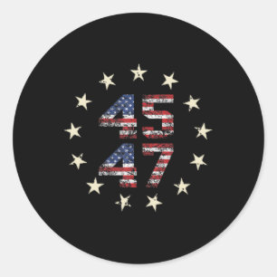 Western Trump Cowboy You Missed  Classic Round Sticker