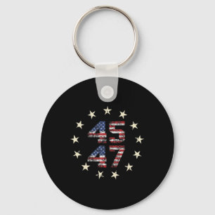 Western Trump Cowboy You Missed Key Ring