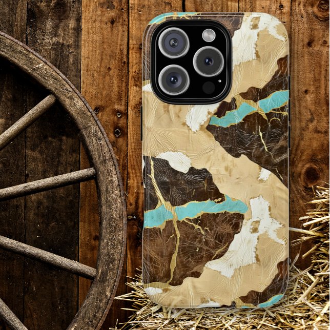 Western Turquoise and Leather Style Women's Case-Mate iPhone Case (Creator Uploaded)