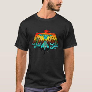 Western Turquoise Free Bird Thunderbird Wild Soul  T-Shirt