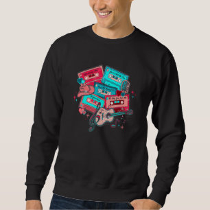 Western Valentine's Day Cassette Tapes Country Mus Sweatshirt