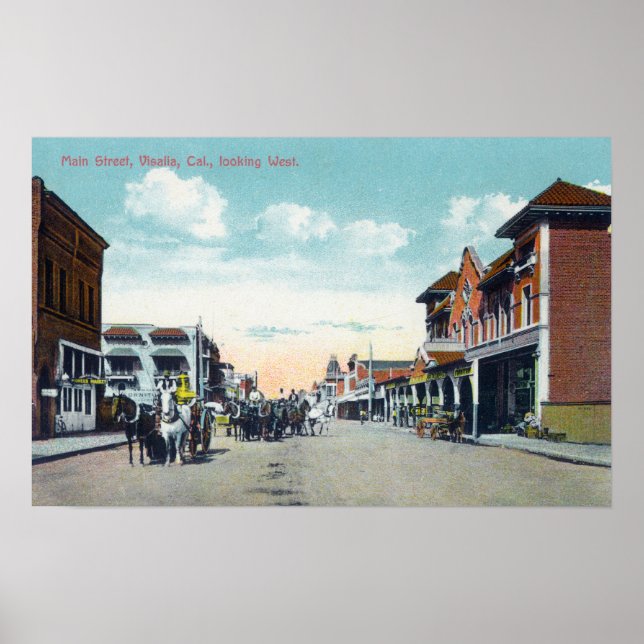 Western View from Main StreetVisalia, CA 2 Poster (Front)