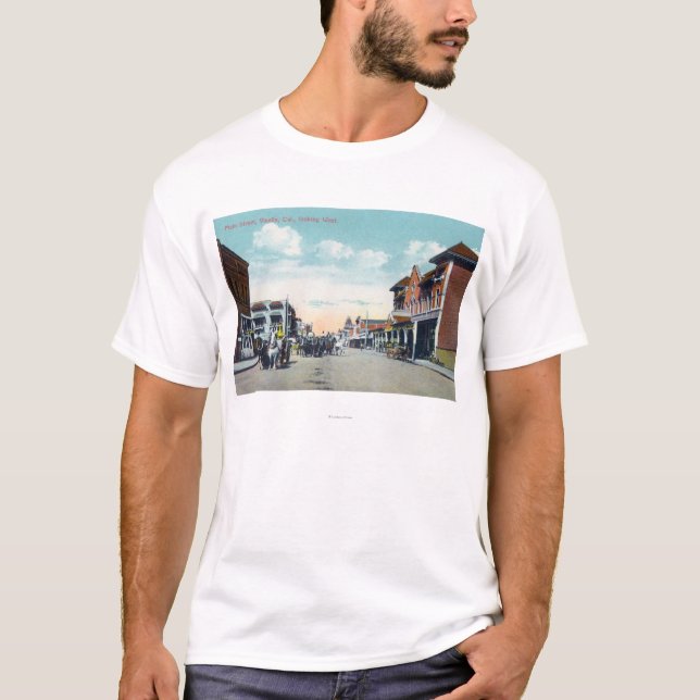 Western View from Main StreetVisalia, CA T-Shirt (Front)