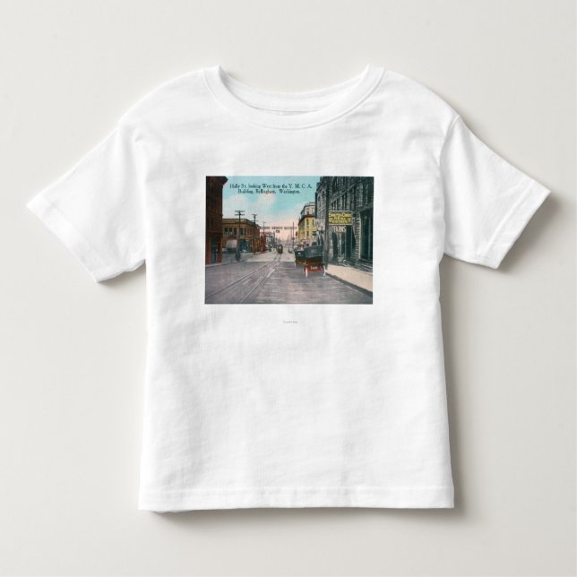 Western View of Holly Street from YMCA Bldg Toddler T-Shirt (Front)