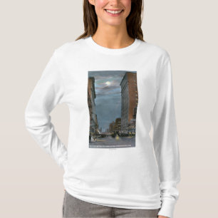 Western View of Riverside Avenue at Night T-Shirt