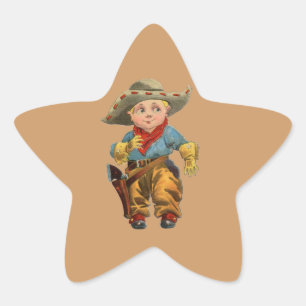 Western Vintage 1912 Lil' Cowboy Fun Stickers