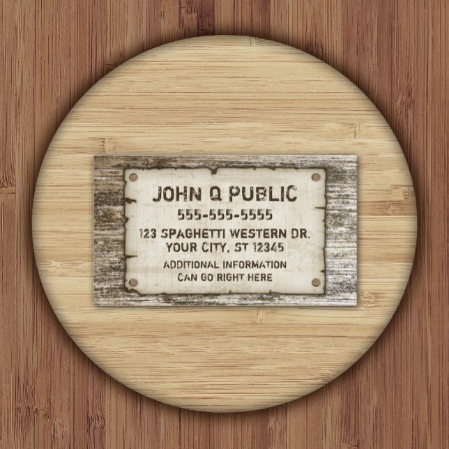 Western Vintage Business Cards (Creator Uploaded)