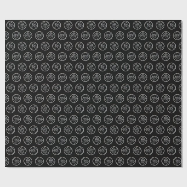 Western Wagon Wheel Wrapping Paper (Flat)