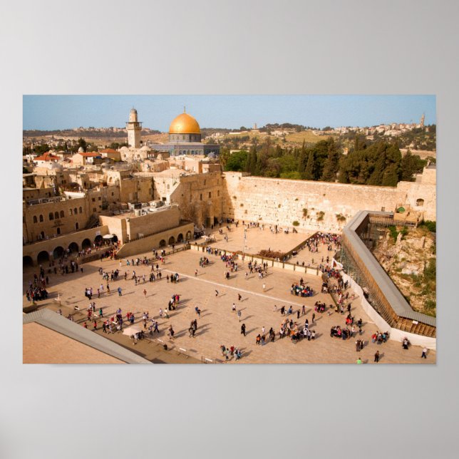Western Wall in Jerusalem ( Wall of Sorrow) Poster (Front)