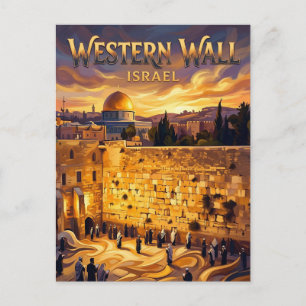 Western Wall Israel Postcard