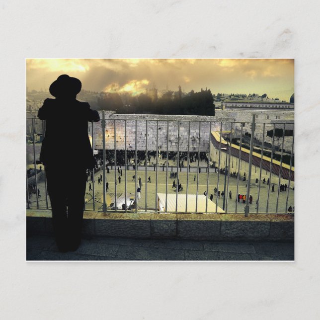 Western Wall, Jerusalem, Holy Land Postcard (Front)