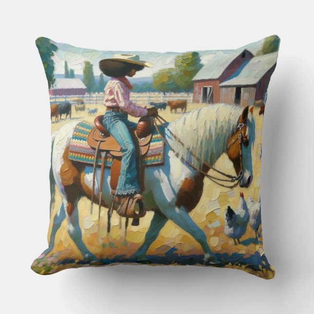 Western Wanderlust Pillow (Front)