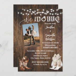 Western We still do Country Wedding Anniversary Invitation