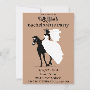 Western Wedding Bachelorette Party Holiday Card