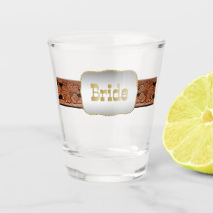 Western Wedding Belt And Bride Belt Buckle Shot Glass