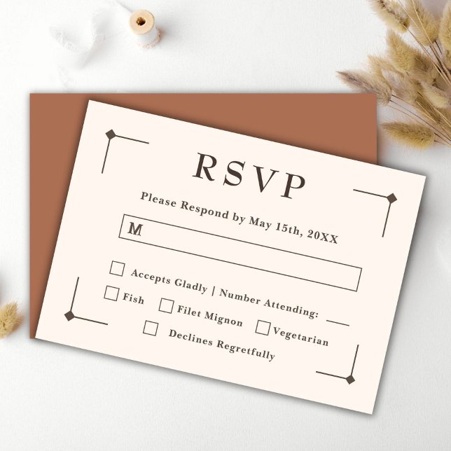 Western Wedding Country Rustic RSVP Card (Creator Uploaded)