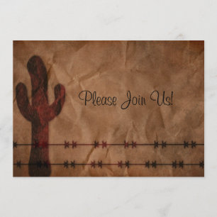 Western Wedding Invitation
