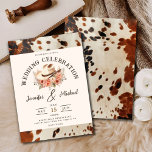 Western Wedding Invitation<br><div class="desc">Saddle up for a timeless celebration with our Western Wedding Invitation! Infused with rustic brown earth tones and elegant cowhide details, it's the perfect blend of rustic charm and sophistication. Don't miss out on setting the tone for your special day. Grab yours today and let the festivities begin! #WesternWedding #WesternWeddingInvitation...</div>