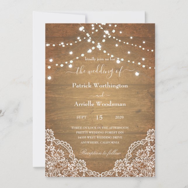 Western wedding invitations (Front)
