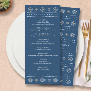 Western Wedding Menu, Rio Rancho Menu Card