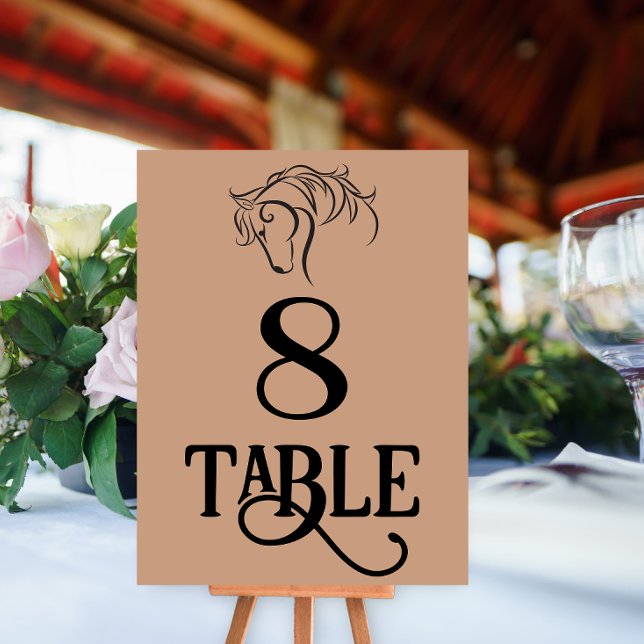Western Wedding Table Number (Creator Uploaded)