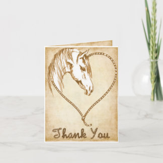 Western Wedding Thank you Notes
