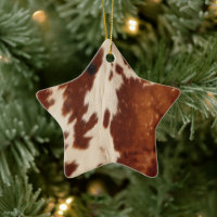 Western White Brown Black Cowhide