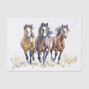 Western Wild & Free Mustangs Tissue Paper